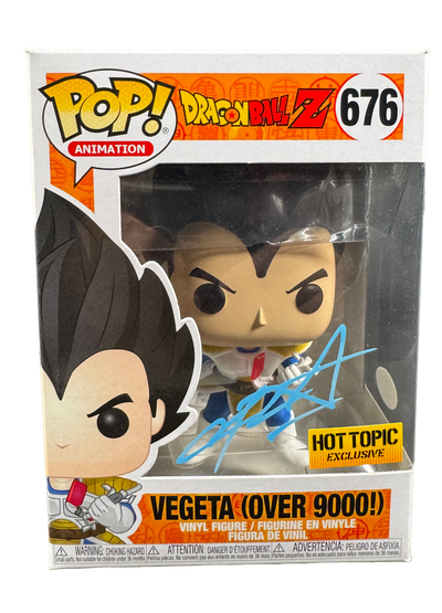 Christopher Sabat Signed Funko POP Dragon Ball Z Vegeta JSA COA