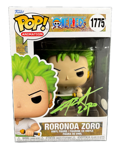 Image of Christopher Sabat Signed Funko Pop One Piece Zoro 1775 Autographed JSA COA