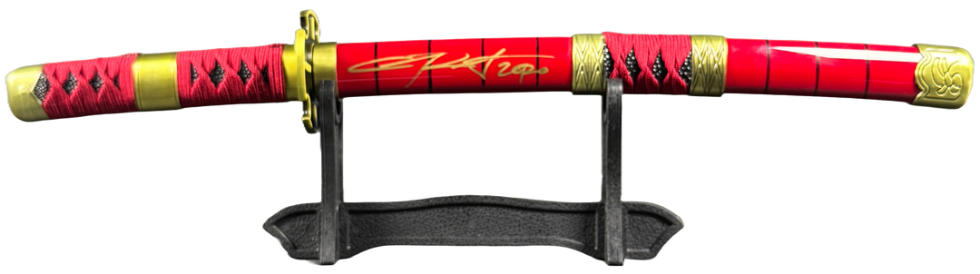 Christopher Sabat Signed One Piece Zoro Sandai Kitetsu 18 Inch