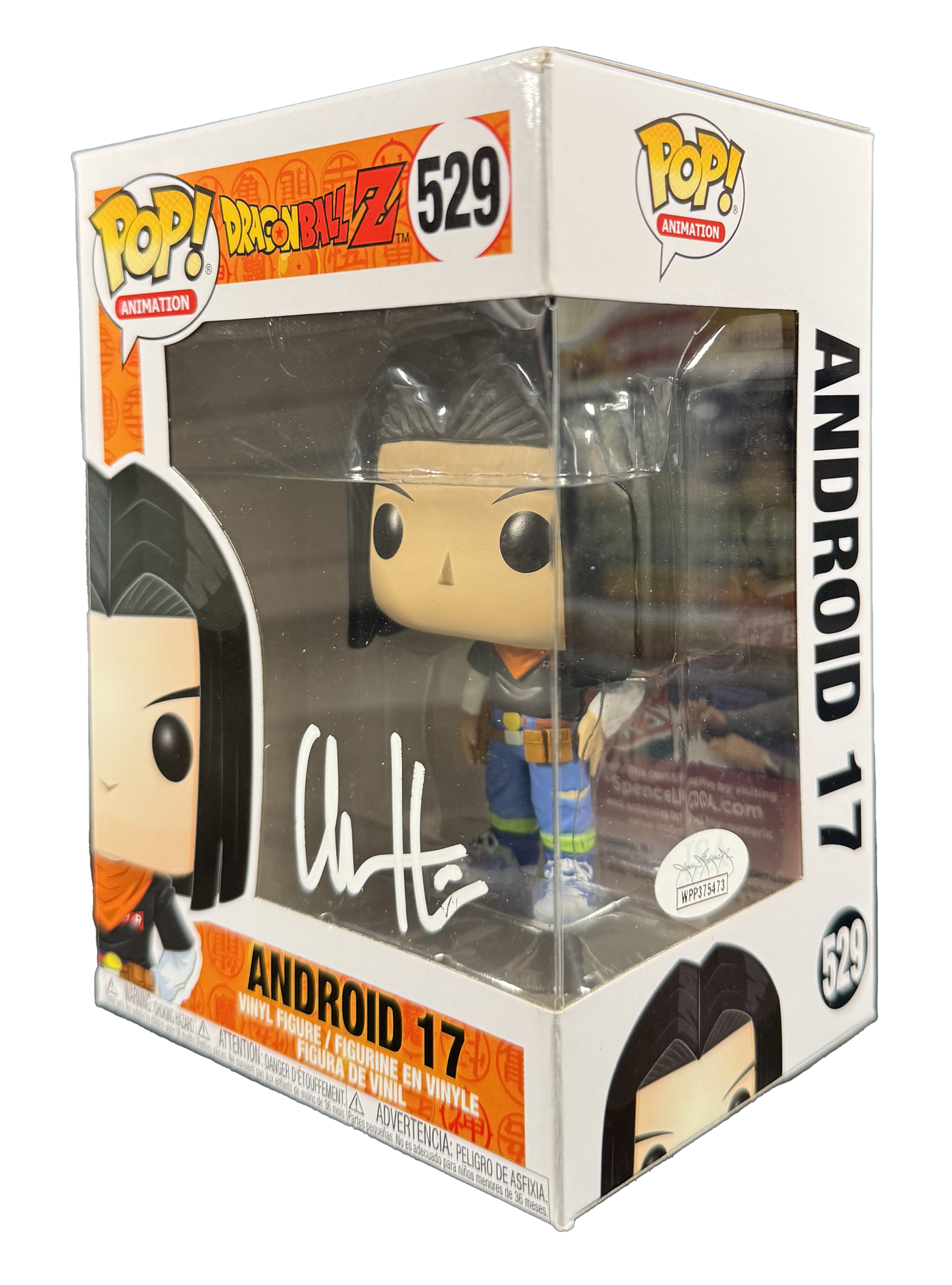 Chuck Huber Signed Funko Pop Dragon Ball Z Android 17 Autographed JSA COA W