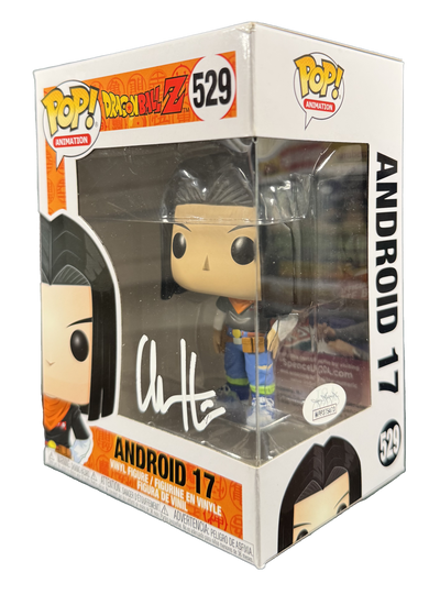 Chuck Huber Signed Funko Pop Dragon Ball Z Android 17 Autographed JSA COA W