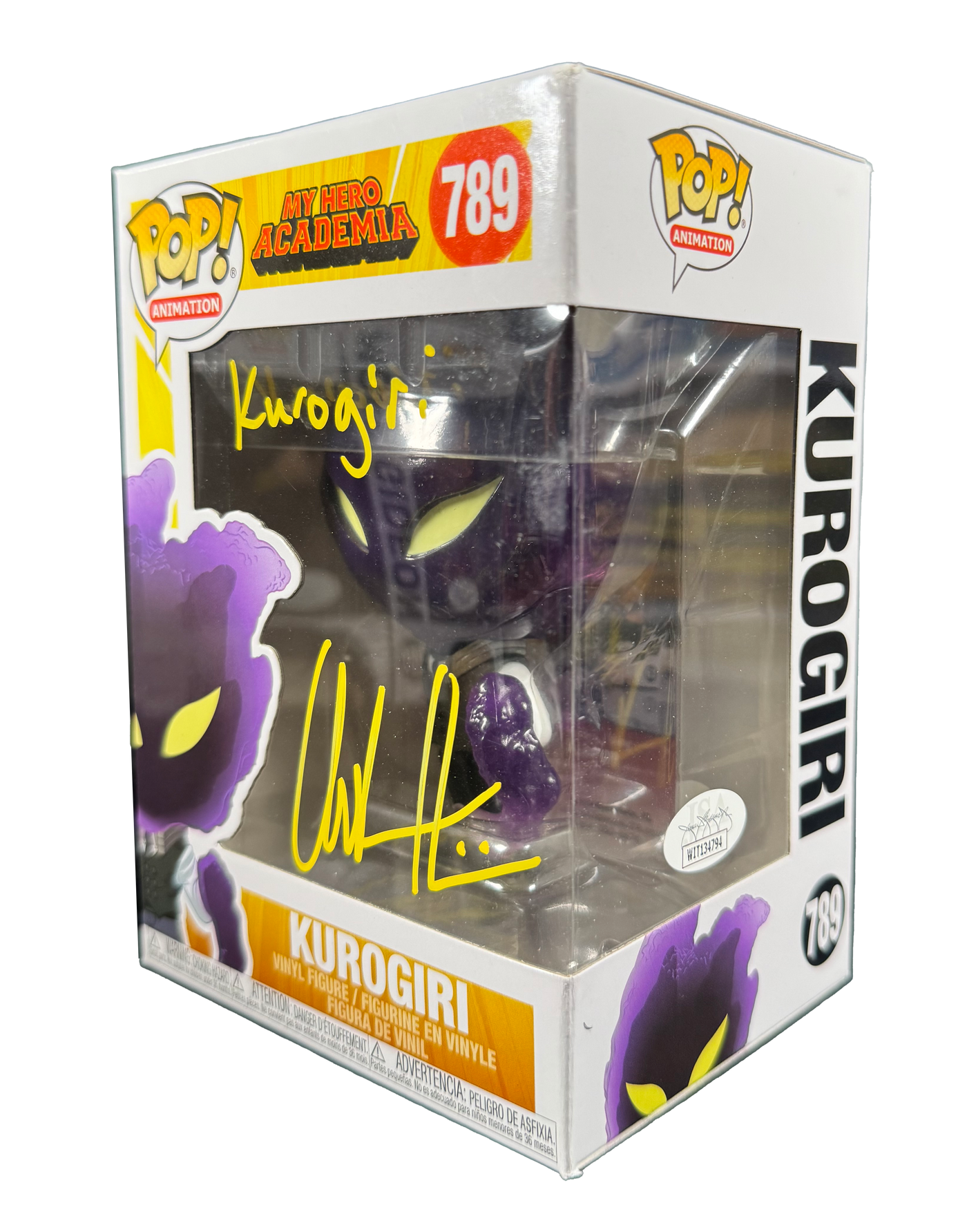 Chuck Huber Signed Funko Pop My Hero Academia Kurogiri Autographed JSA COA 2