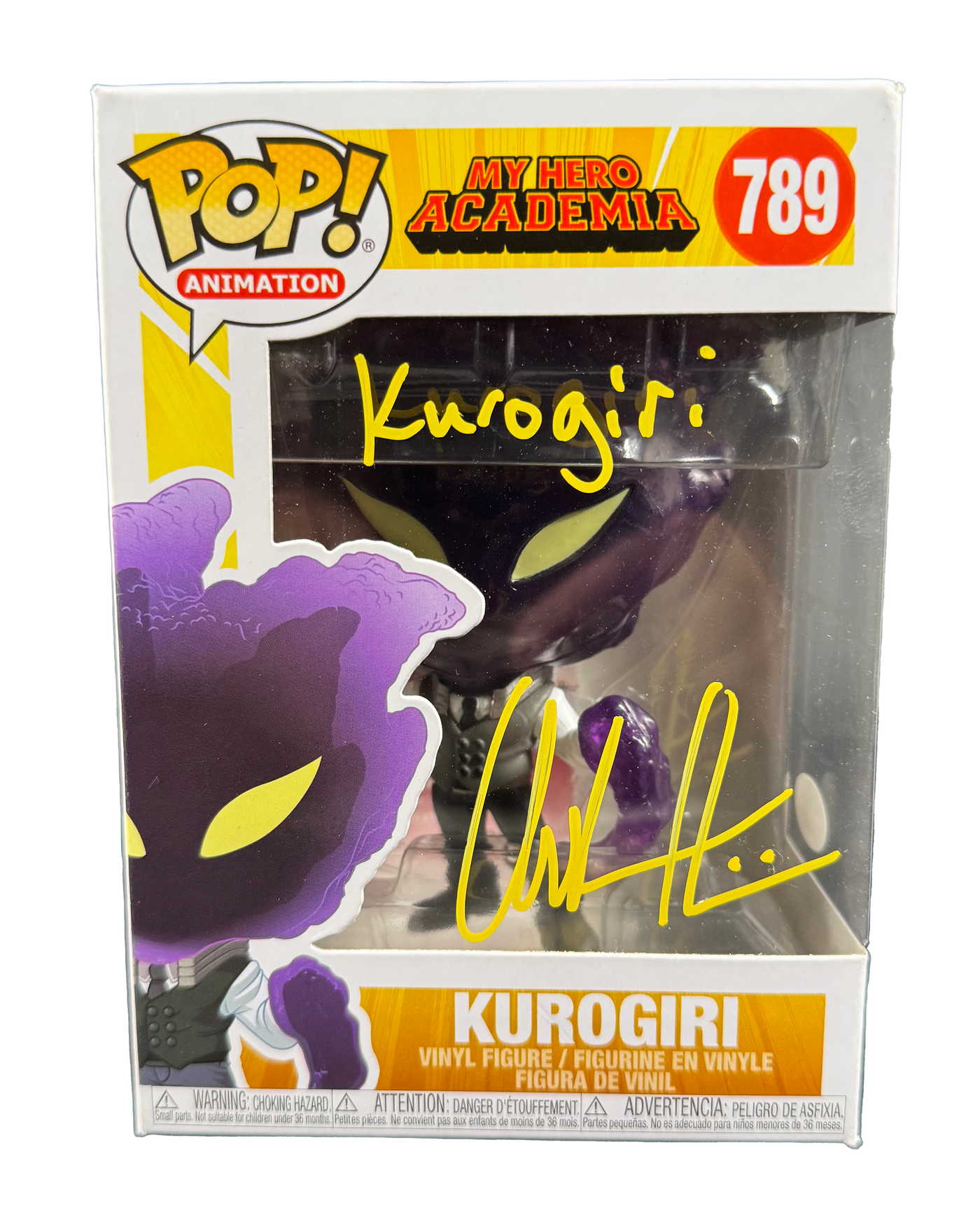 Chuck Huber Signed Funko Pop My Hero Academia Kurogiri Autographed JSA COA 2