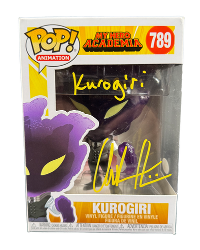 Chuck Huber Signed Funko Pop My Hero Academia Kurogiri Autographed JSA COA 2
