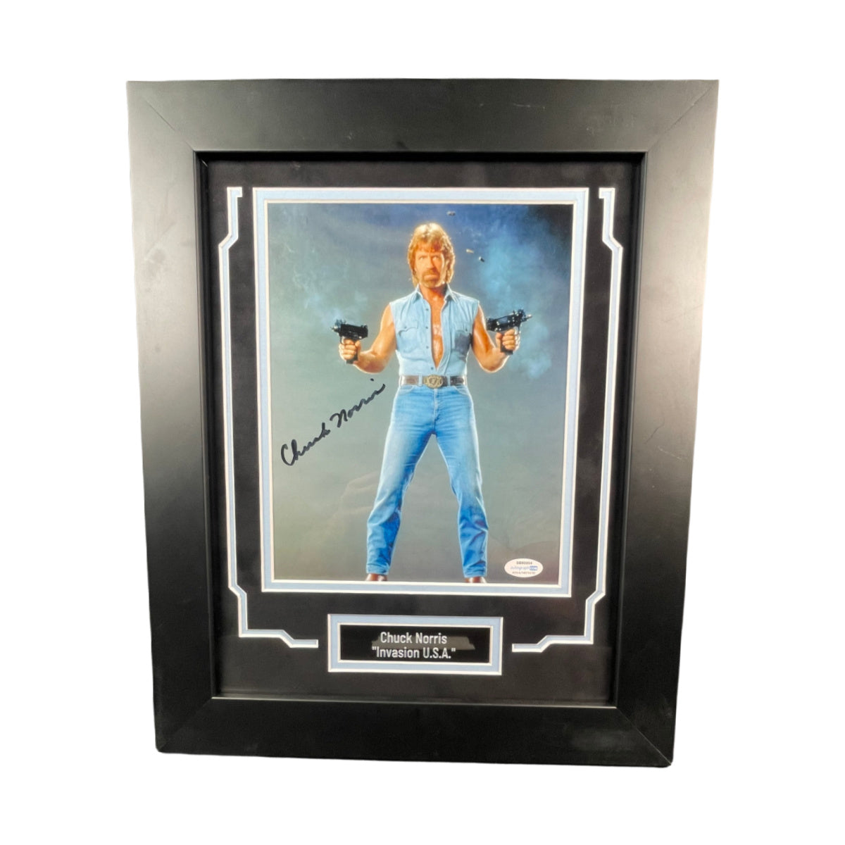 Chuck Norris Signed 8x10 Photo Walker Texas Ranger Autographed JSA COA