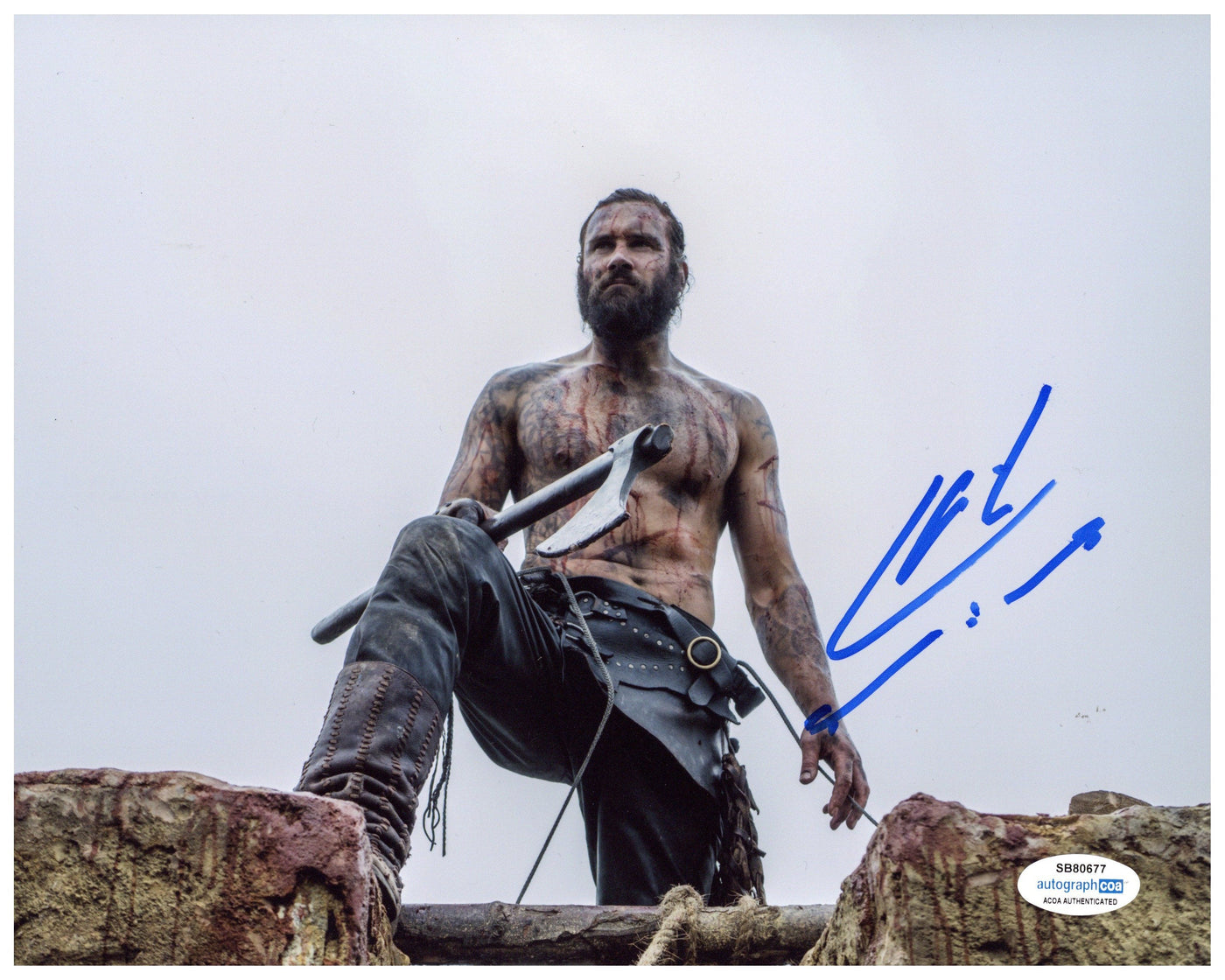 Clive Standen Signed 8x10 Photo Vikings Authentic Autographed ACOA