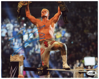 Cody Rhodes Autographed 8X10 Photo WWE Champion Signed JSA COA 2