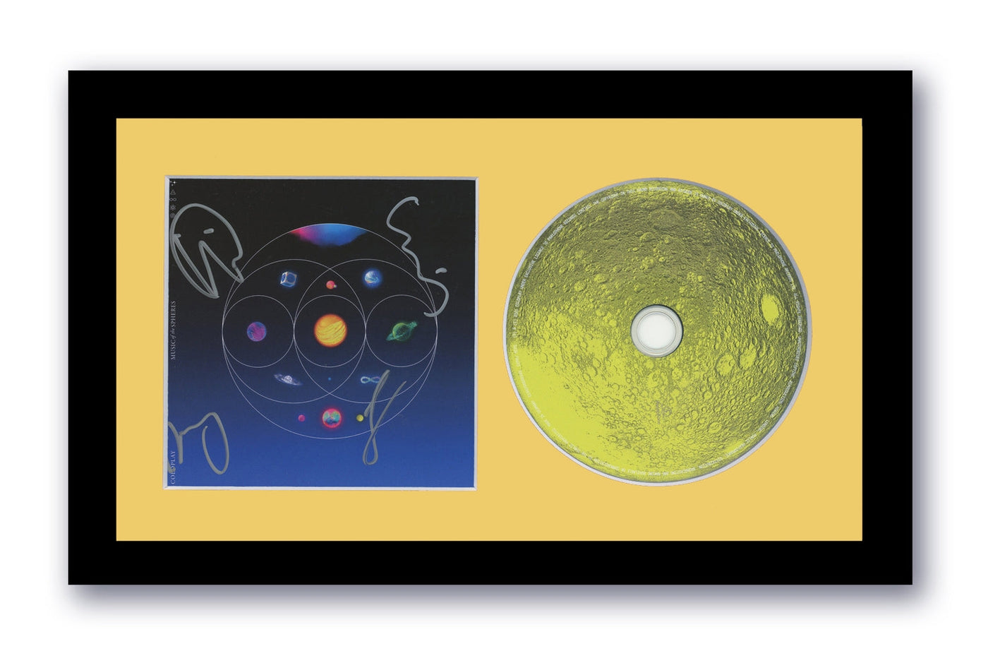 Coldplay Signed 7x12 Framed CD Music Of The Spheres Autographed Chris Martin ACOA 2