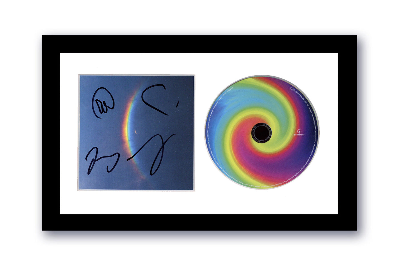 Coldplay Signed CD Custom 7x12 Framed Moon Music Autographed ACOA W