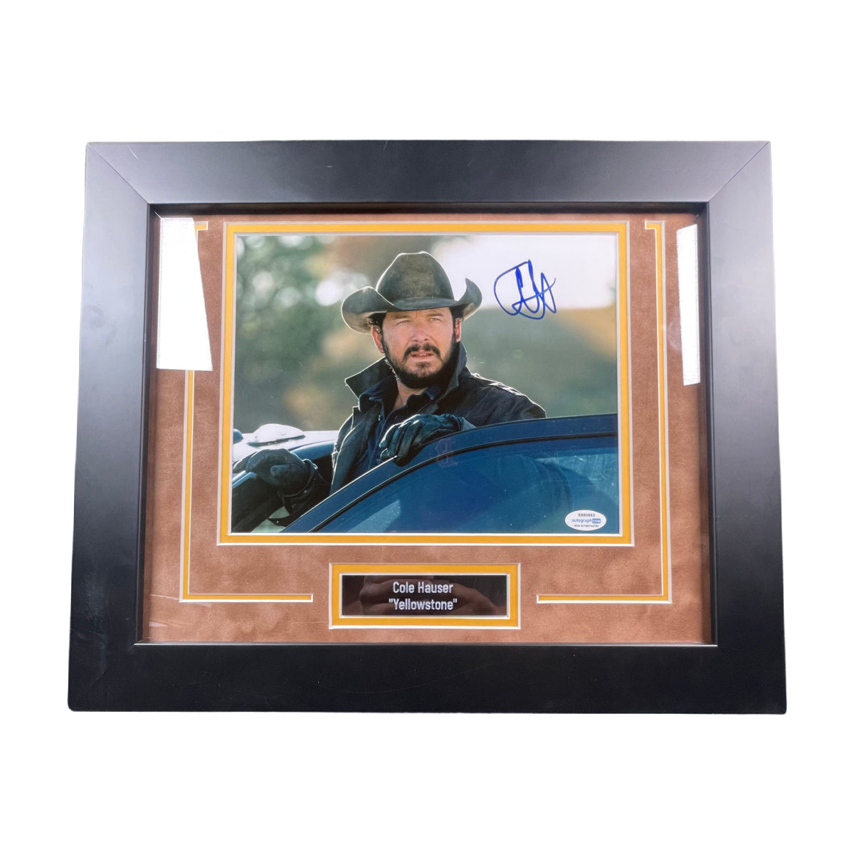 Cole Hauser Signed 8x10 Photo Custom Framed Yellowstone Rip Autographed ACOA