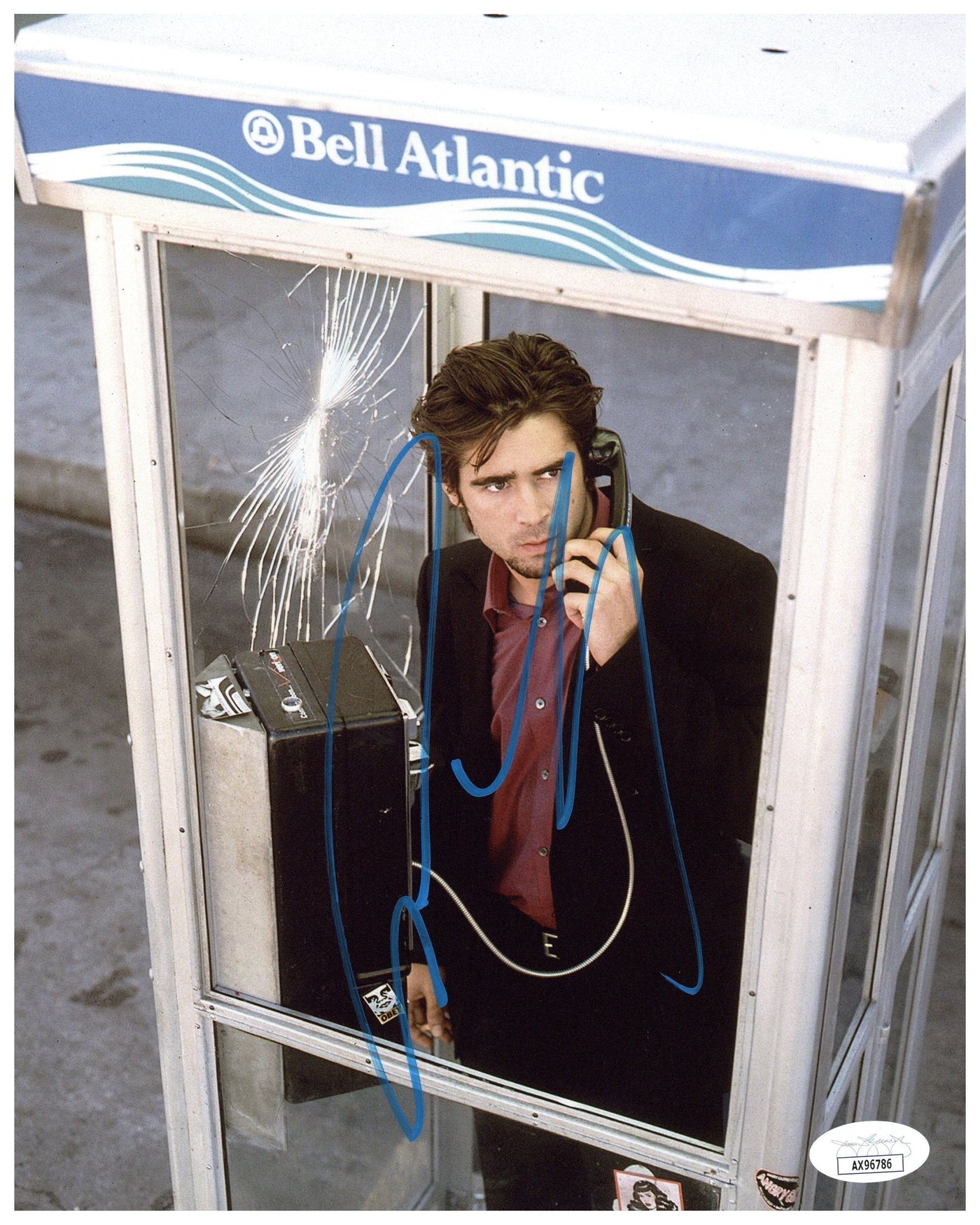 Colin Farrell Autographed 8x10 Photo Phone Booth Signed JSA COA #2