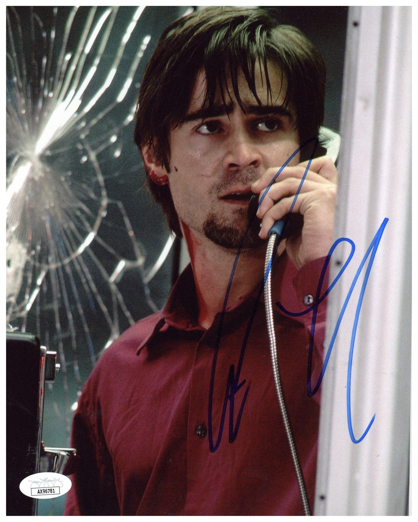 Colin Farrell Autographed 8x10 Photo Phone Booth Signed JSA COA