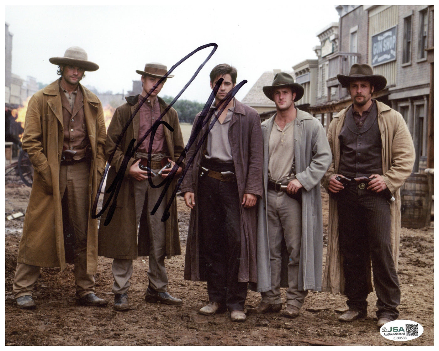Colin Farrell Signed 8x10 Photo American Outlaws (2001) Autographed JSA COA FACE