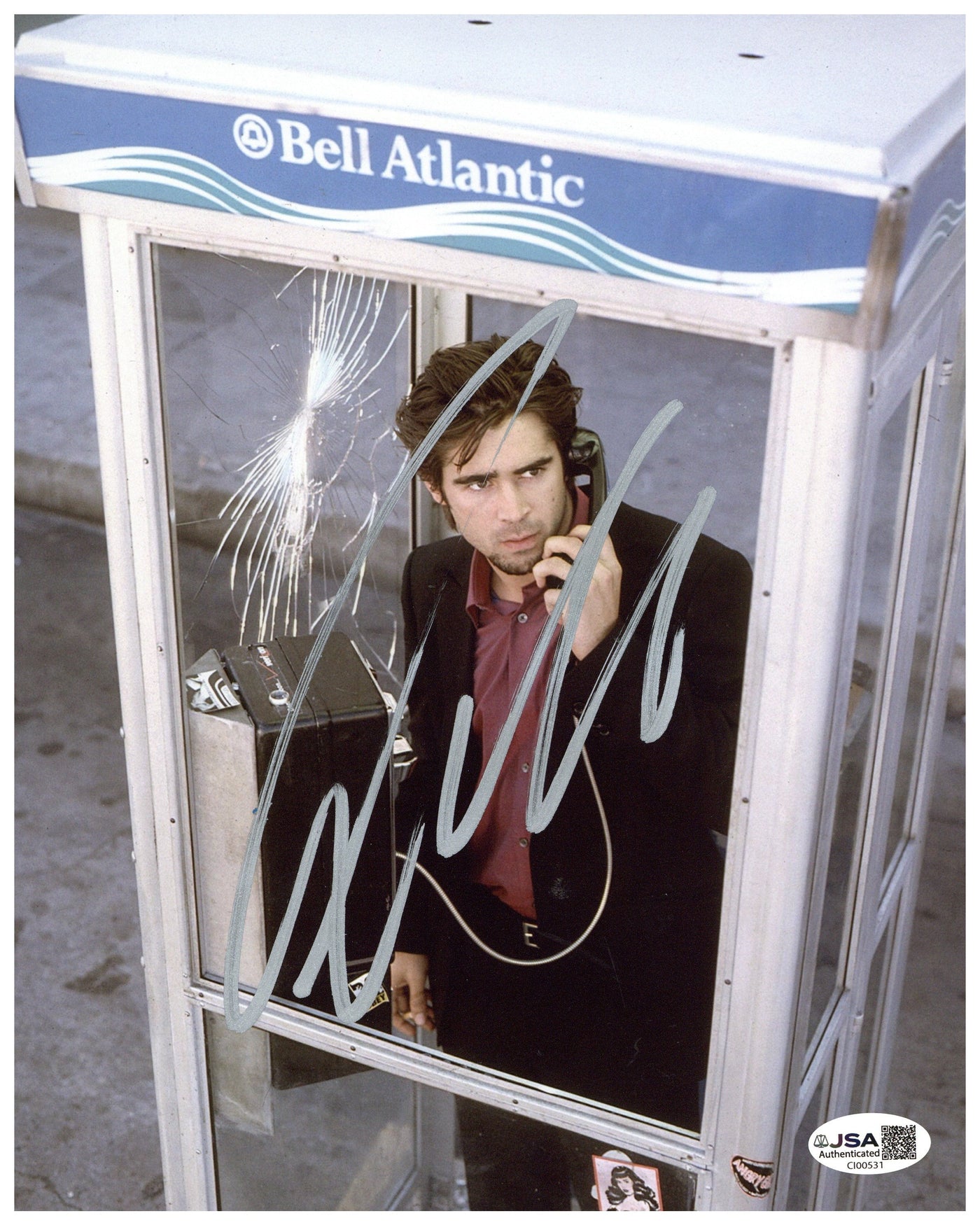 Colin Farrell Signed 8x10 Photo Phone Booth Autographed JSA COA