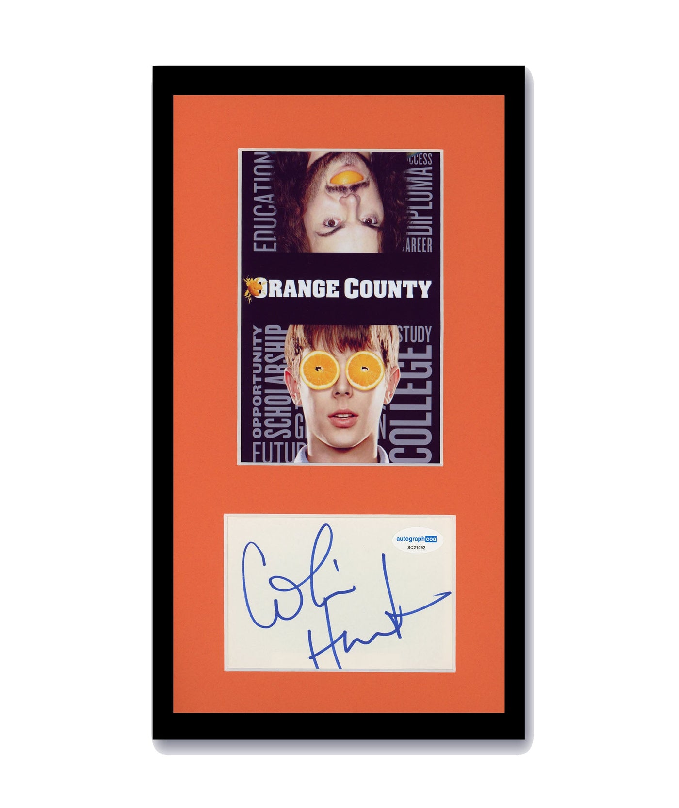 Colin Hanks Signed Cut 7x12 Orange County Autographed AutographCOA