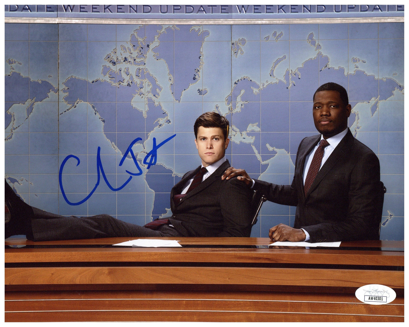 Colin Jost Signed 8x10 Photo SNL Authentic Autographed JSA COA