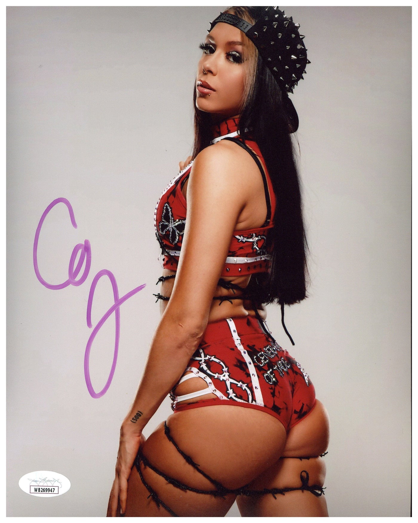 Cora Jade Signed 8x10 Photo WWE NXT Pro Wrestling Autographed JSA COA