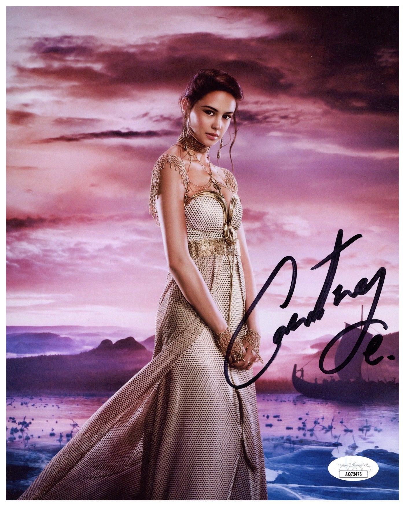 Courtney Eaton Signed 8x10 Photo Gods of Egypt Authentic Autographed J