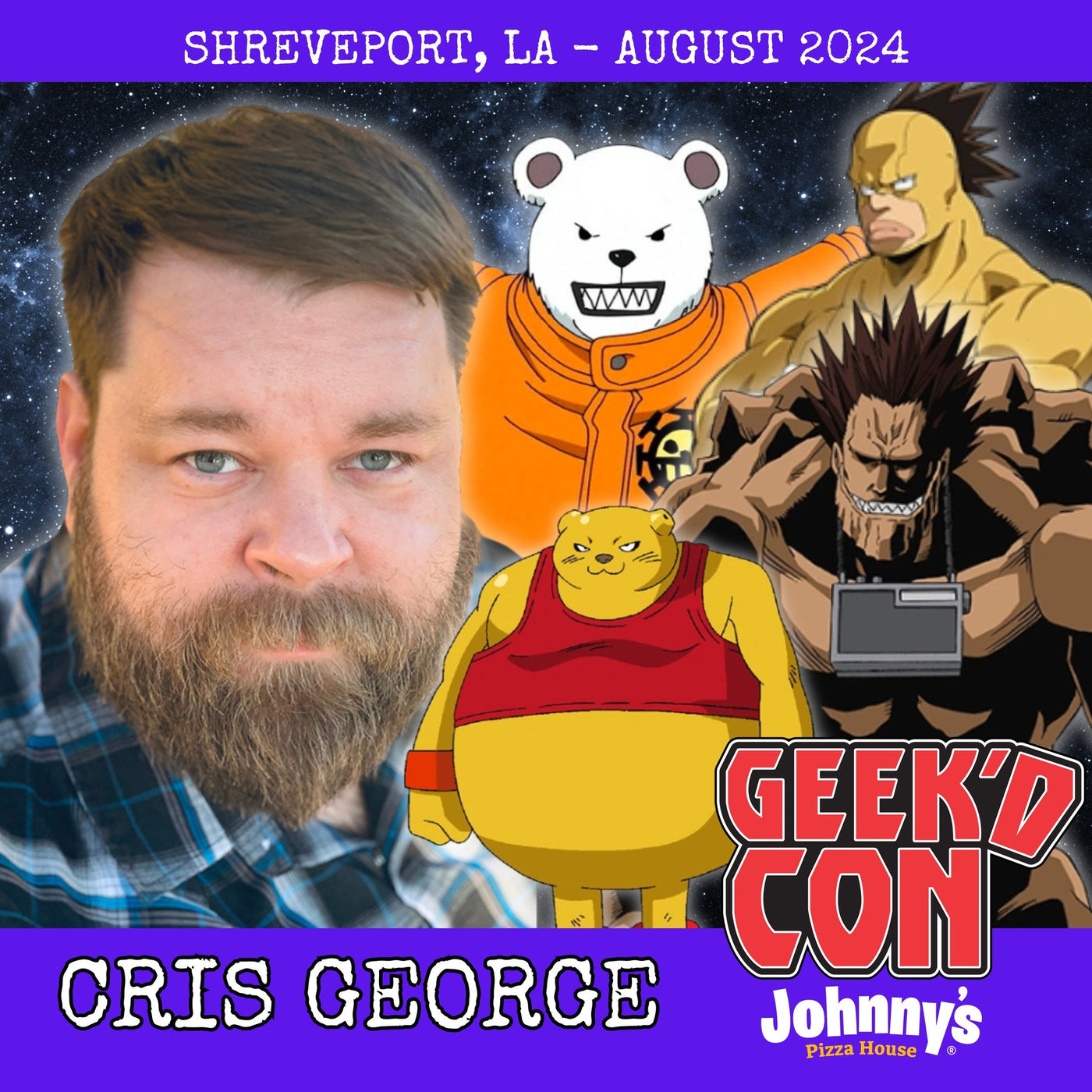 Cris George Official Autograph Mail-In Service - Geek'd Con 2024