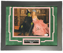 Image of Cynthia Erivo & Ariana Grande Signed Custom Framed 8x10 Photo Wicked JSA COA