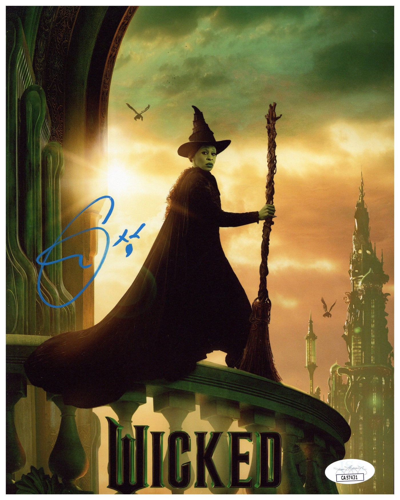 Cynthia Erivo Signed 8x10 Photo Wicked Elphaba Autographed JSA COA #2