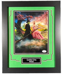 Image of Cynthia Erivo Signed Custom Framed 8x10 Photo Wicked Elphaba Autographed JSA COA
