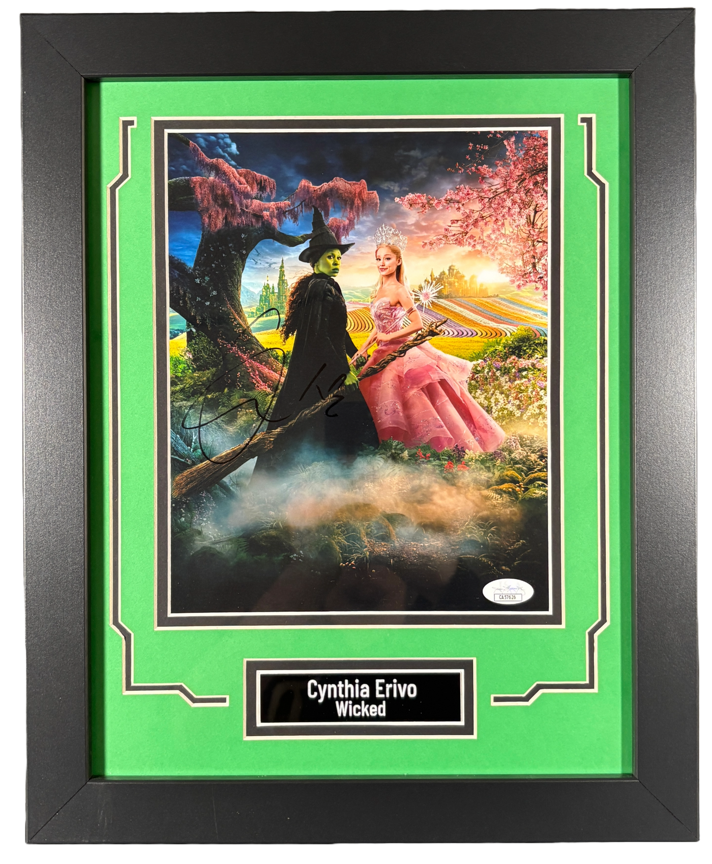 Cynthia Erivo Signed Custom Framed 8x10 Photo Wicked Elphaba Autographed JSA COA