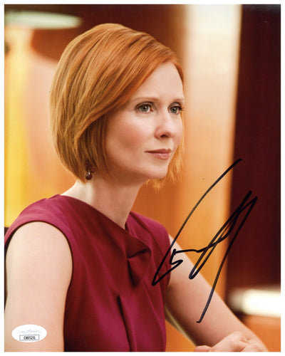 Cynthia Nixon Autographed 8x10 Photo Sex and the City Signed JSA COA