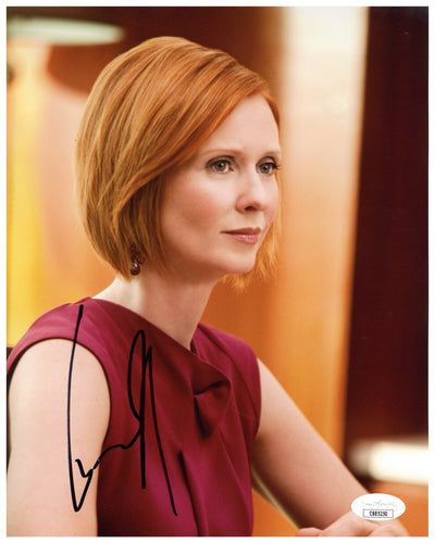 Cynthia Nixon Autographed 8x10 Photo Sex and the City Signed JSA COA