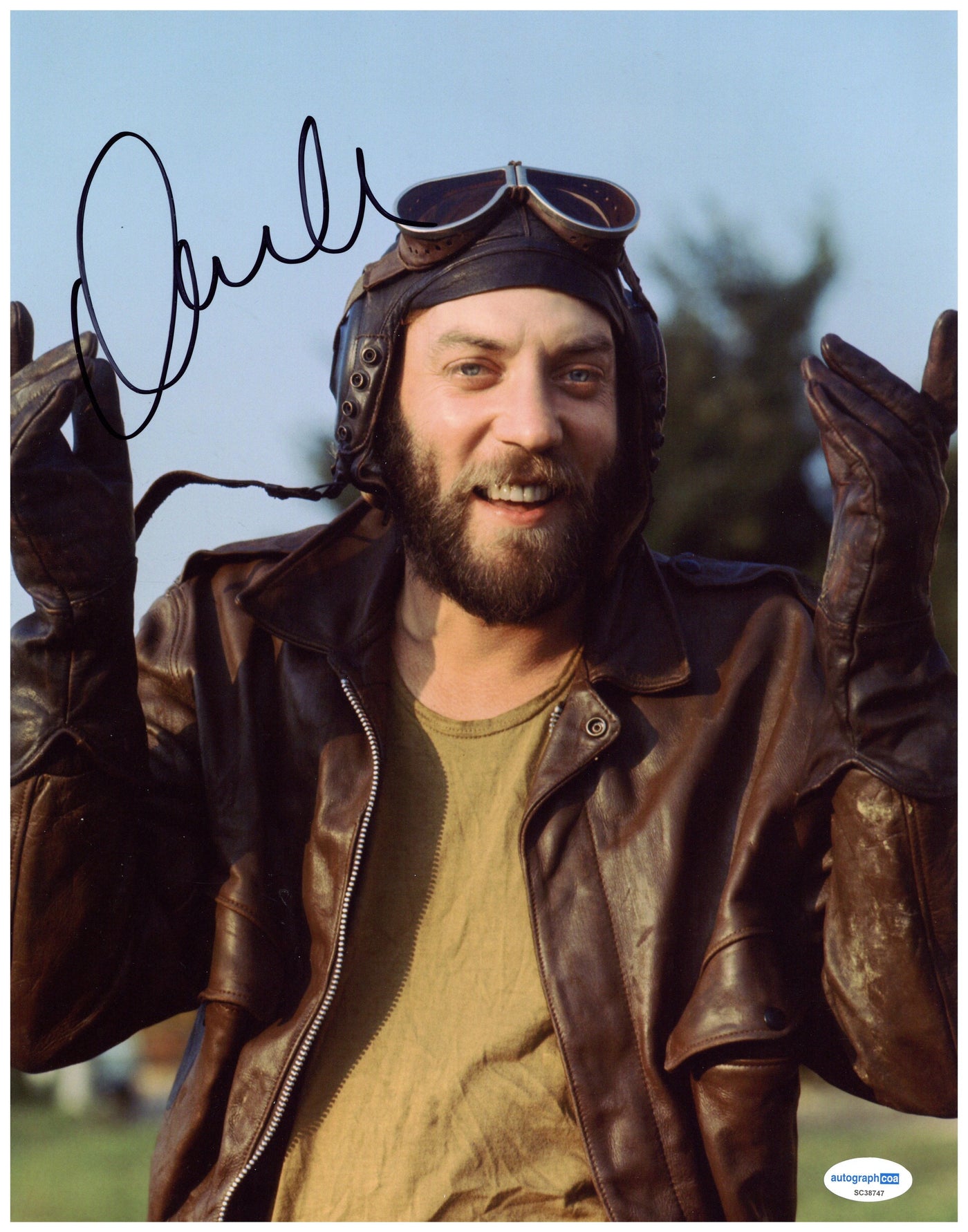 DONALD SUTHERLAND SIGNED 11X14 PHOTO Kelly's Heroes Autographed ACOA