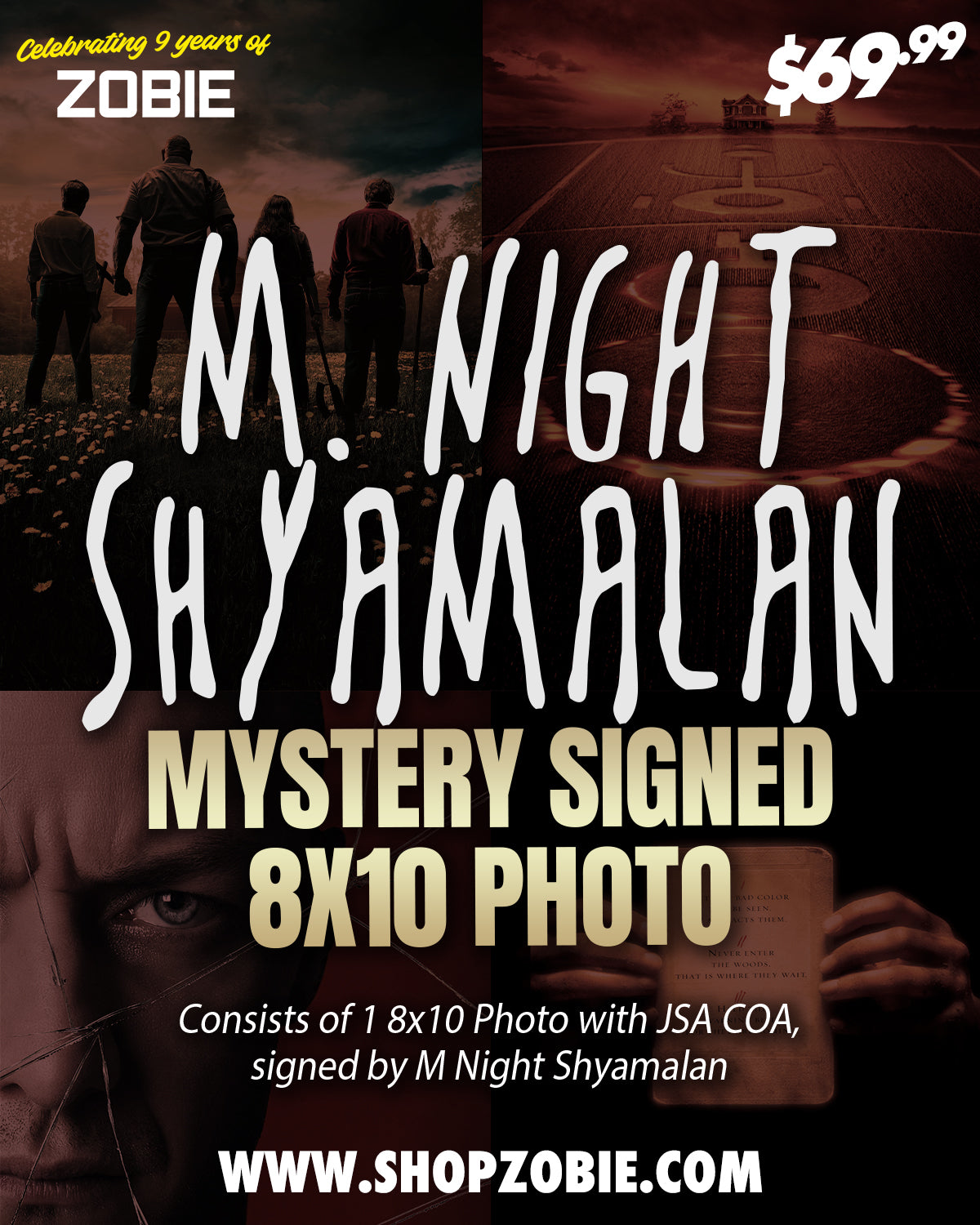 SPECIAL M Night Shyamalan Mystery Signed 8x10 Photo