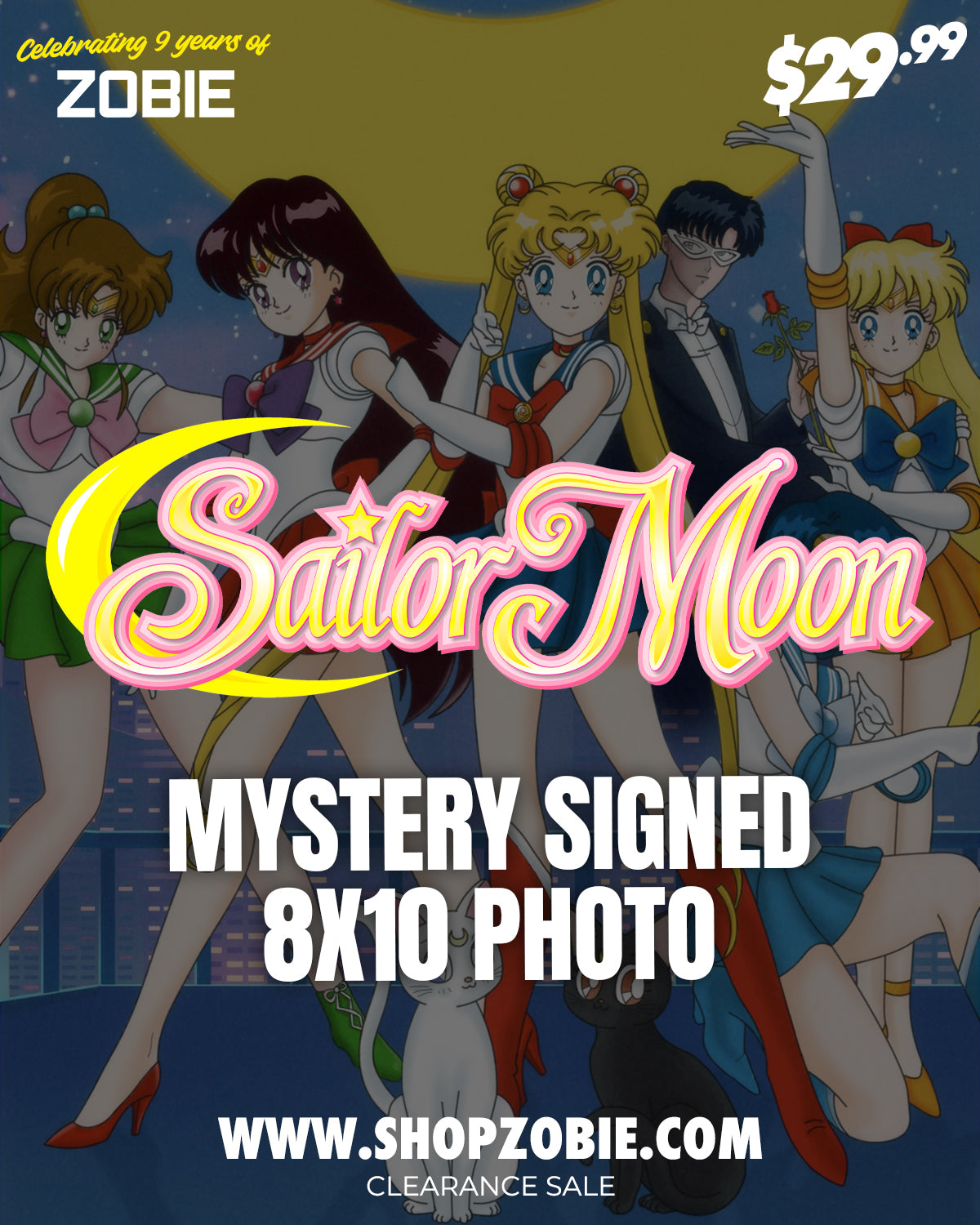 SPECIAL Sailor Moon Mystery Signed 8x10 Photo