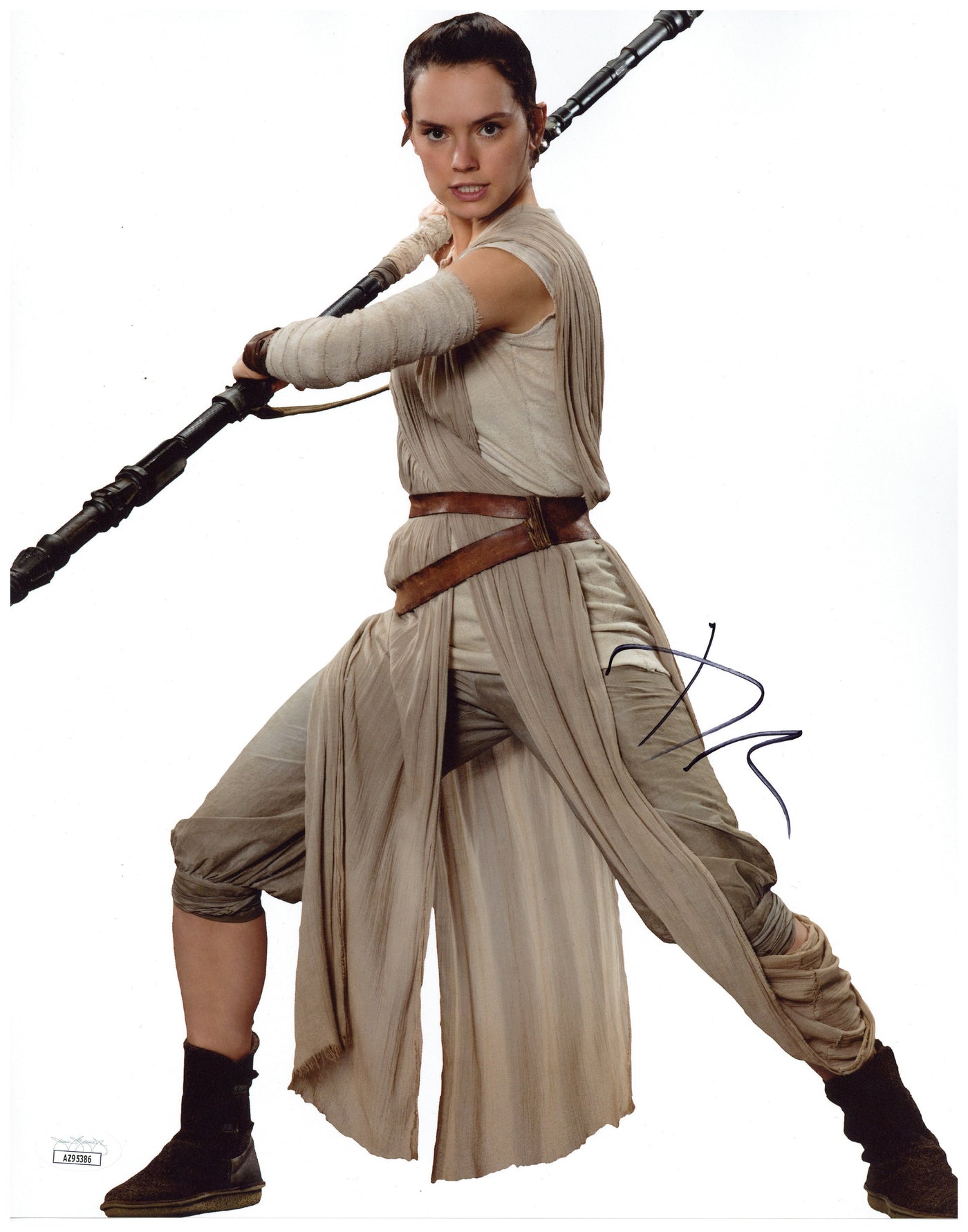 Daisy Ridley Signed 11x14 Photo Star Wars Authentic Autographed JSA COA