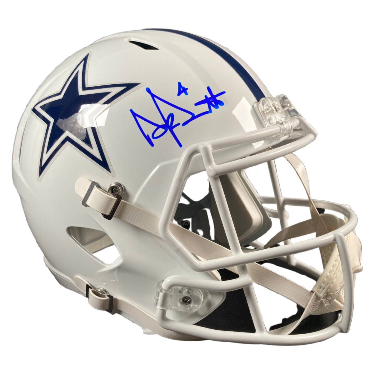 Dak Prescott Signed Dallas Cowboys FS ALT Helmet Autographed BAS COA