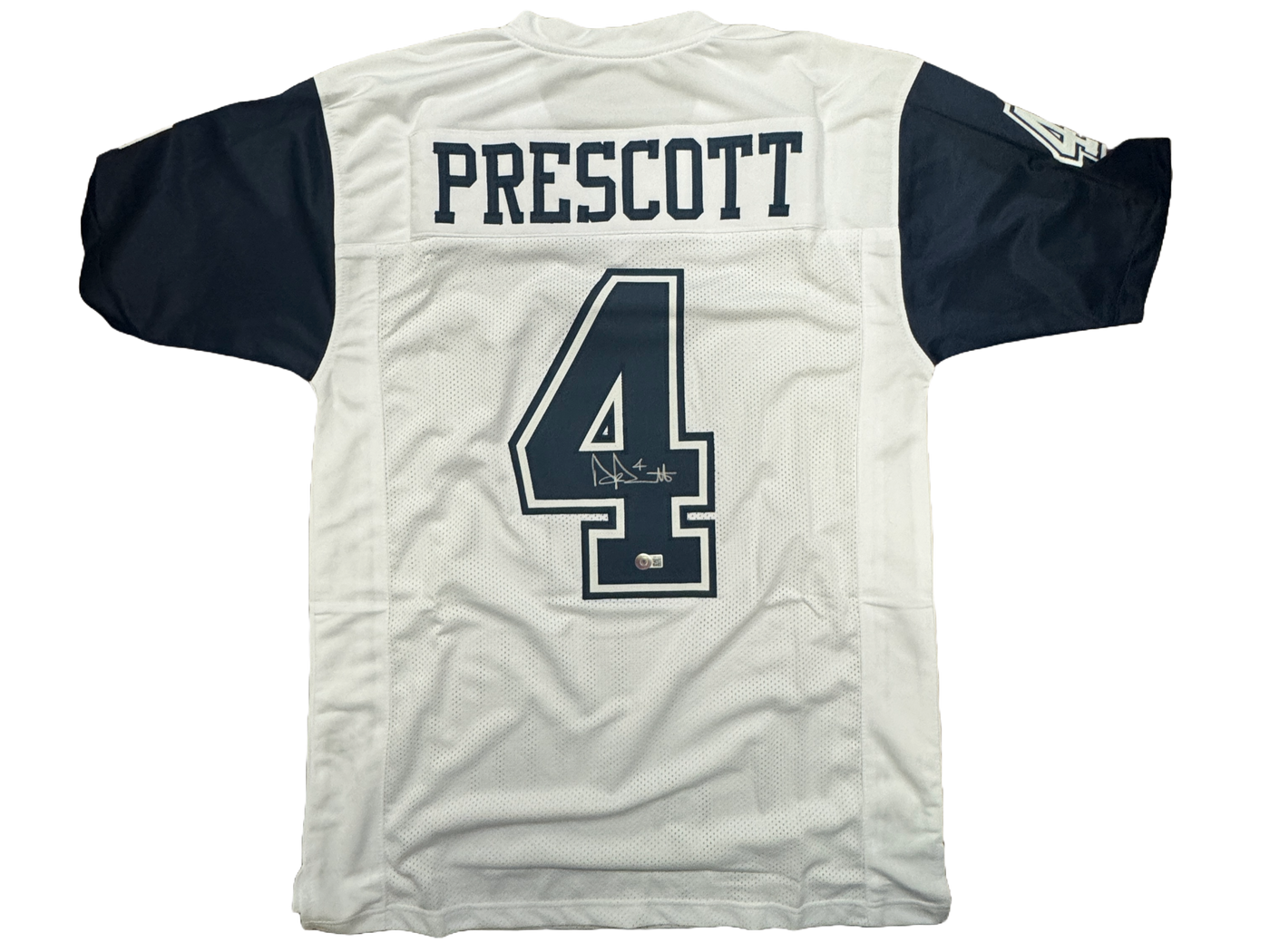 Dak Prescott signed Dallas Cowboys Custom Jersey Autographed BAS COA