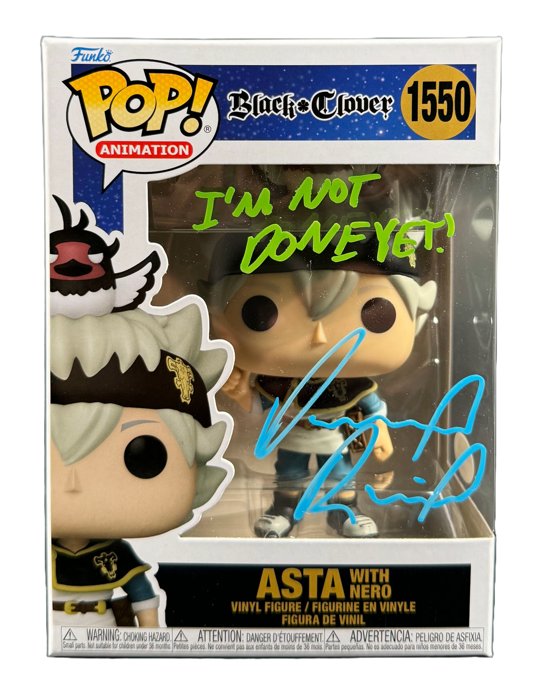 Noelle Signed Black Clover Funko Pop - Autographed high quality By Jill Harris JSA COA