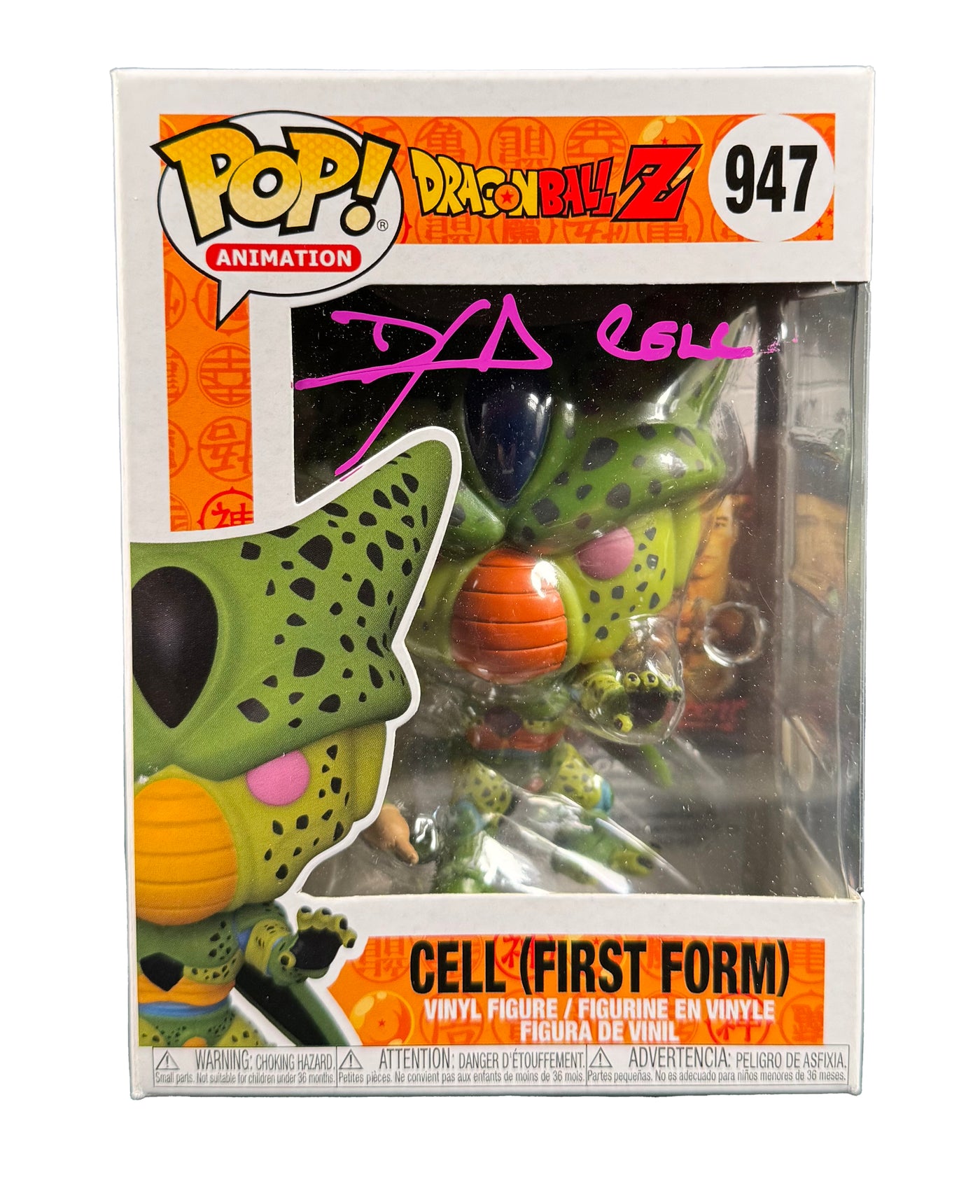 Dameon Clarke Signed Funko Pop Dragon Ball Z Perfect Cell Autographed JSA COA