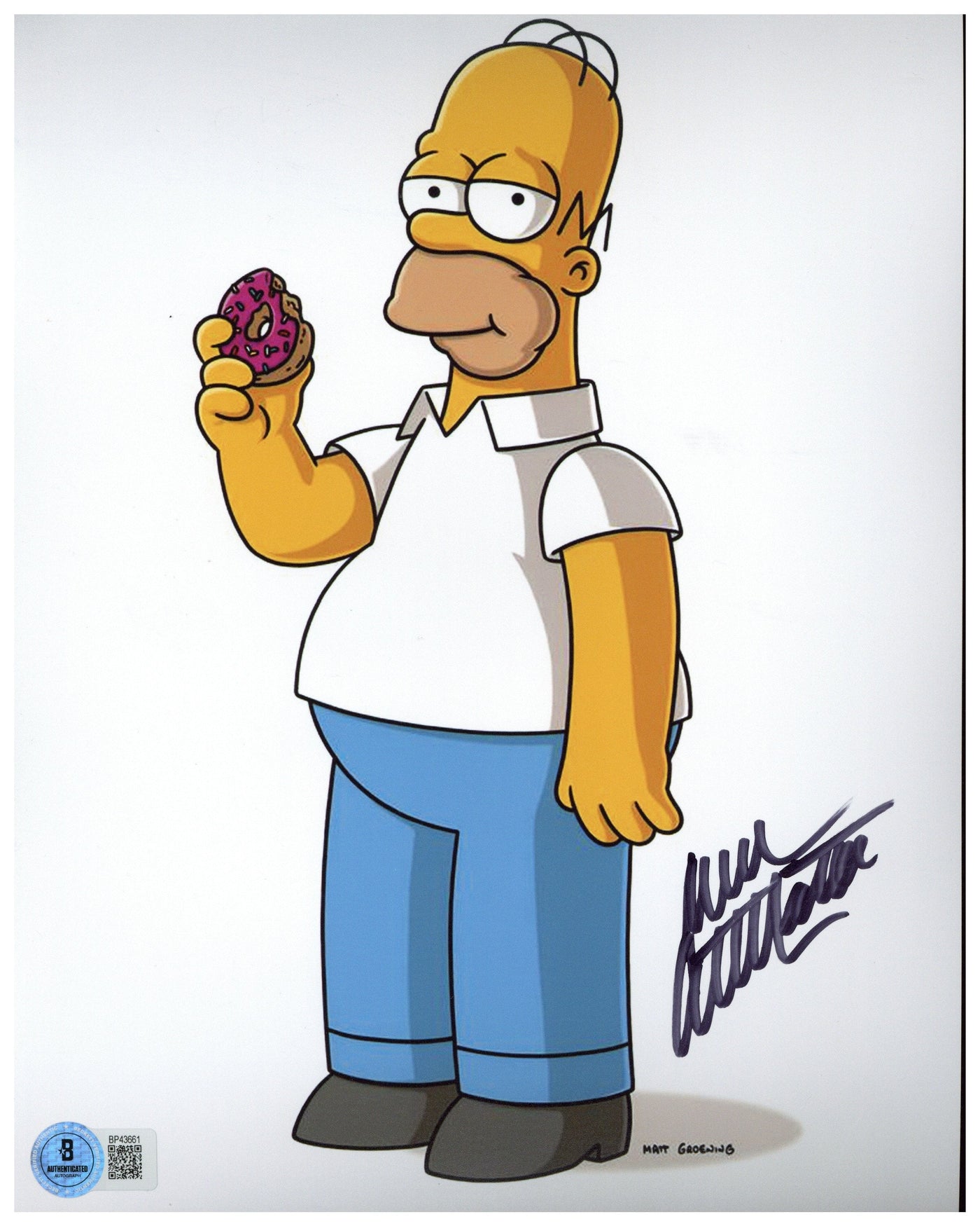 Dan Castellaneta Signed 8x10 Photo The Simpsons Homer Autographed BAS COA