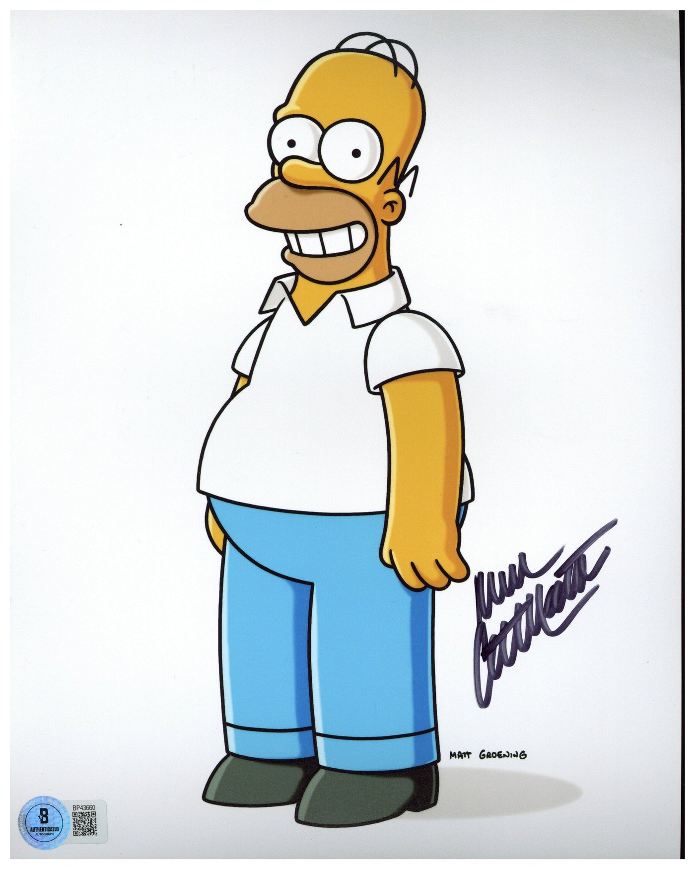 Dan Castellaneta Signed 8x10 Photo The Simpsons Homer Autographed BAS COA