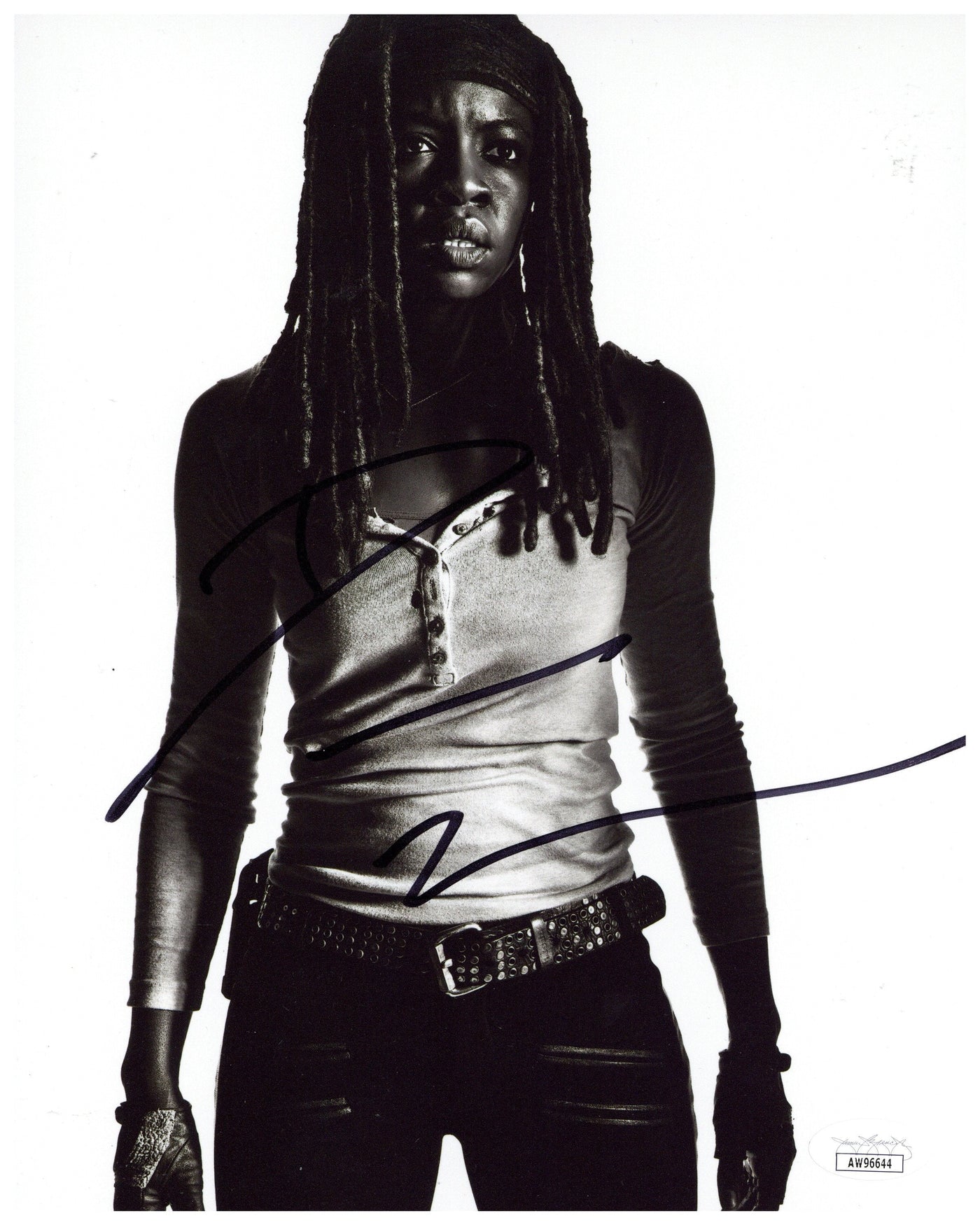 Danai Gurira Signed 8x10 Photo The Walking Dead Michonne Autographed JSA COA #2