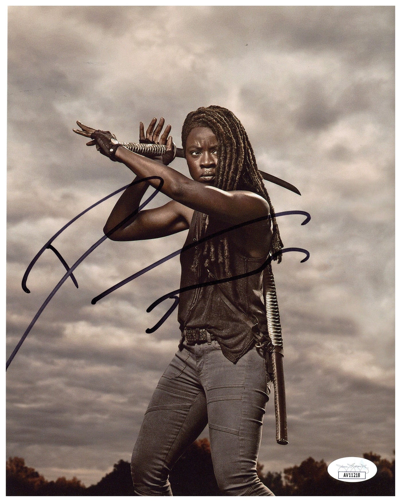 Danai Gurira Signed 8x10 Photo The Walking Dead Michonne Autographed JSA COA #4