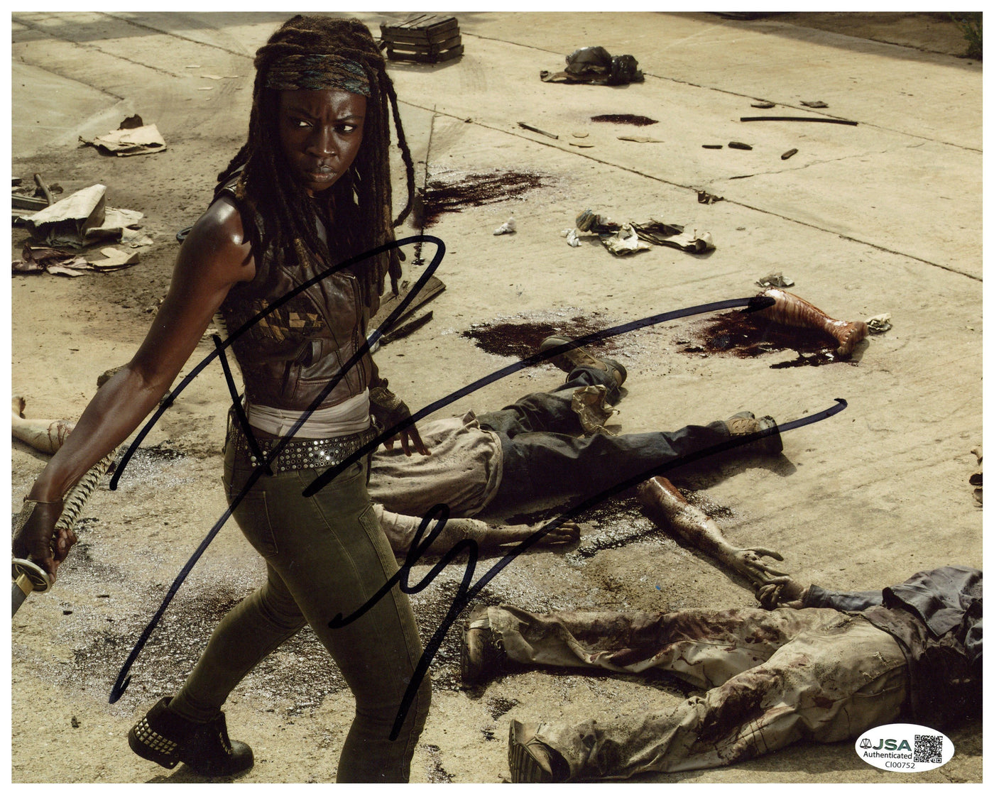 Danai Gurira Signed 8x10 Photo The Walking Dead Michonne Autographed JSA COA #4
