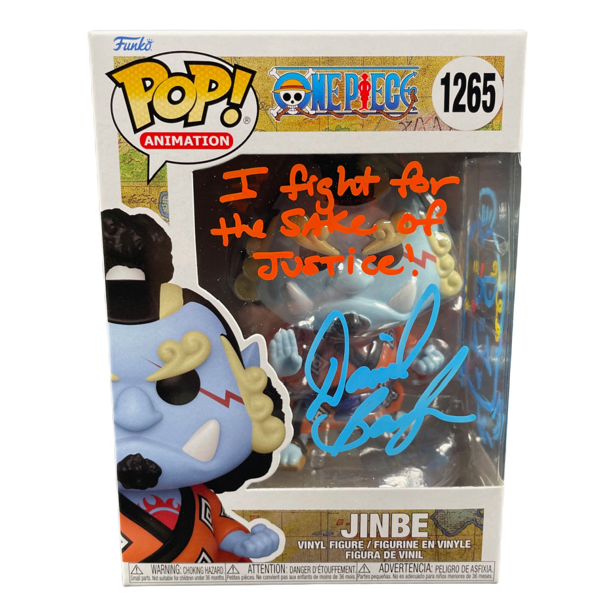 Daniel Baugh Signed Funko Pop One Piece Jinbe Anime Autographed POP COA