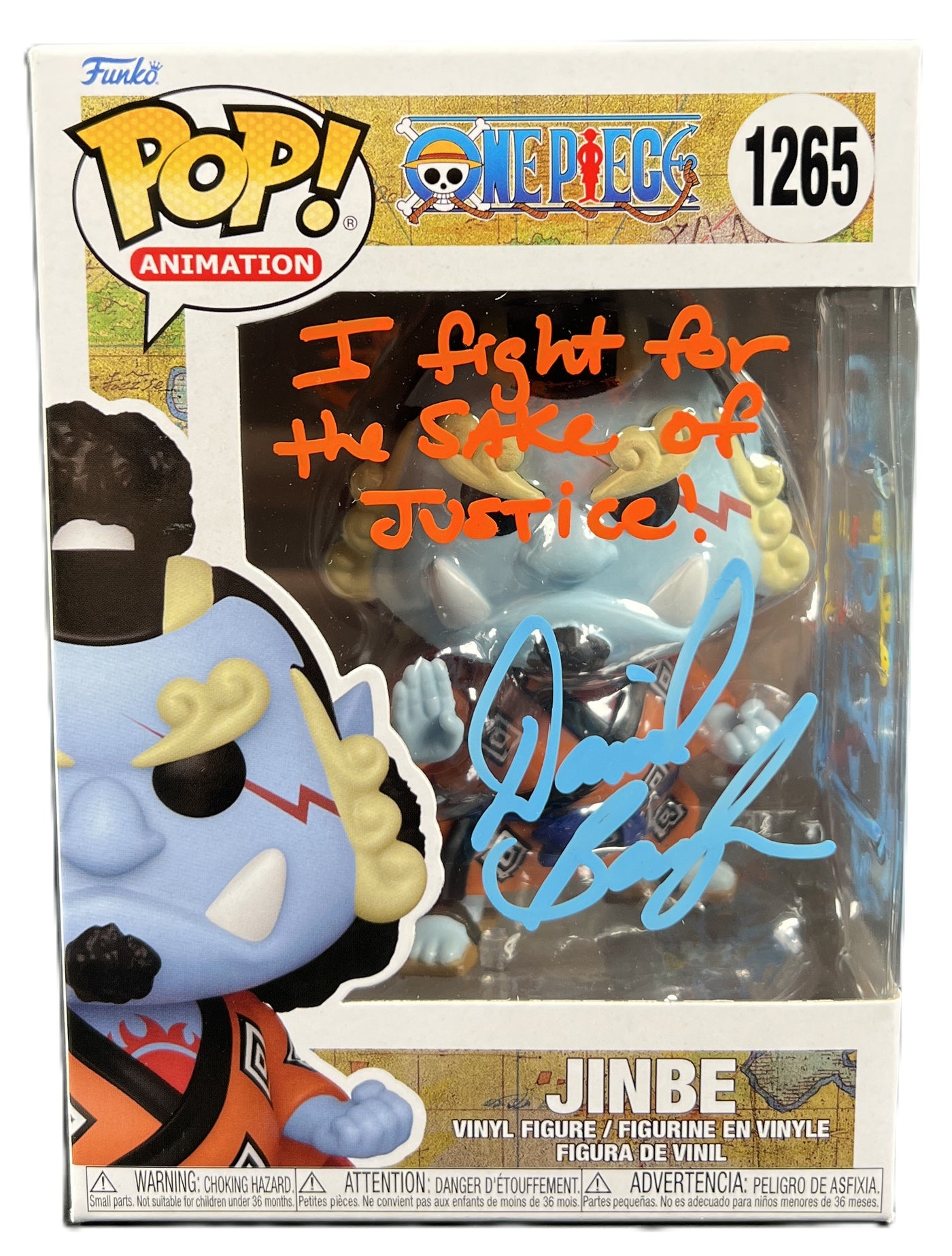 Daniel Baugh Signed Funko Pop One Piece Jinbe W/ Sketch Anime