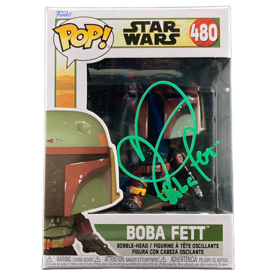 Unko Pop! **AUTOGRAPHED* BOBA FETT #480!** COA By store Pristine Auctions. **MINT**