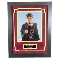 Image of Daniel Radcliffe Signed 8x10 Photo Custom Framed Harry Potter Authentic Autographed JSA COA