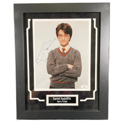 Image of Daniel Radcliffe Signed And Custom Framed 8x10 Photo Harry Potter Authentic Autographed JSA COA