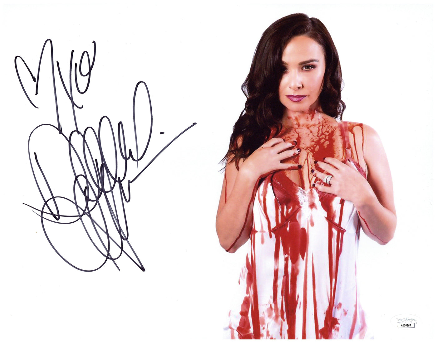Danielle Harris Signed 11x14 Photo Halloween Scream Queen Autographed JSA COA