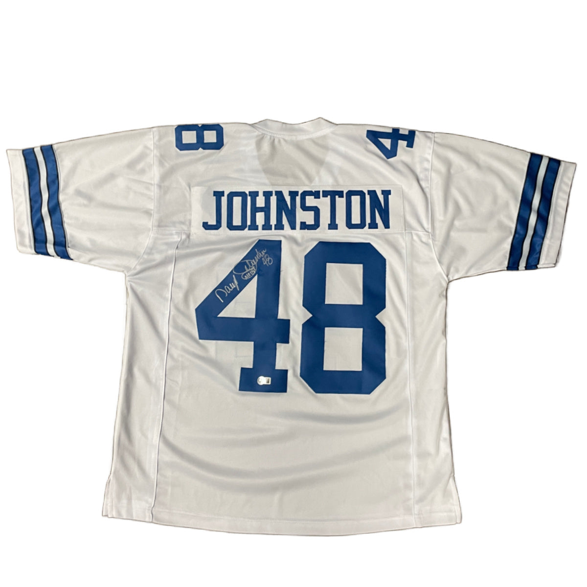 Daryl Johnston Signed Custom Dallas Cowboys Jersey Autographed JSA COA