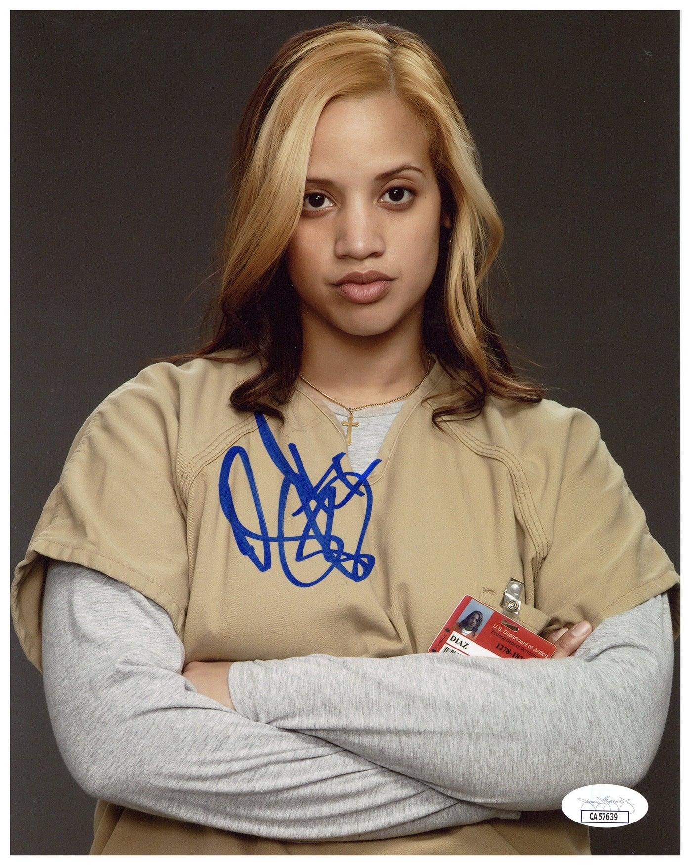 Dascha Polanco Signed 8x10 Photo Orange Is the New Black Autographed JSA COA 3